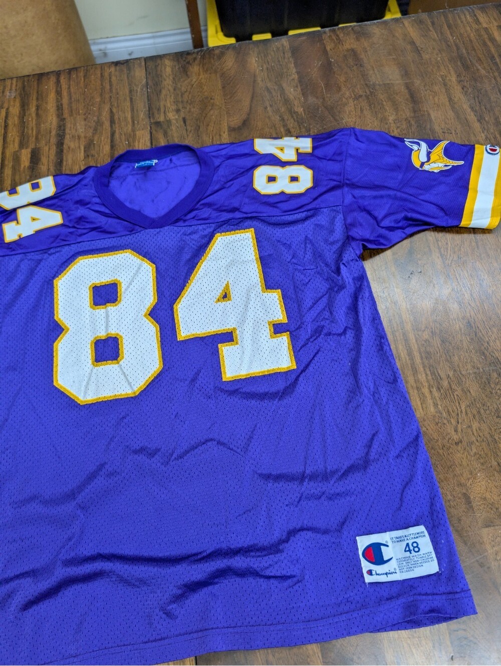 Randy Moss Vintage Champion Minnesota Vikings Jersey XL (48)